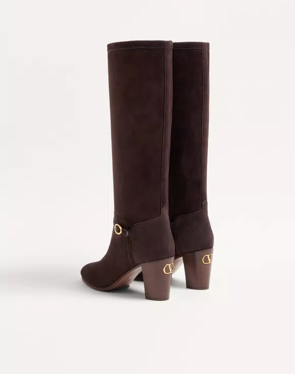 Valentino Pattie Crust Leather Boot 75Mm - Image 4